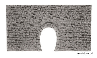 Noch 58026 H0m/H0e ​Túnel Portal de vía única, 23 x 12,7 cm