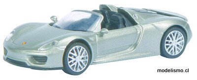 Schuco 452613900 Porsche 918 Spyder, gris, 1:87