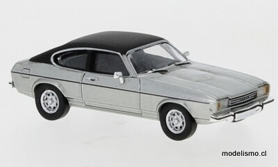 PCX 870068 1:87 Ford Capri MK II plateado, negro mate, 1974