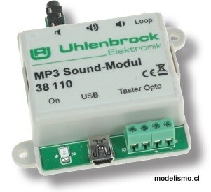 Uhlenbrock 38110 1 módulos de sonido MP3 en una carcasa