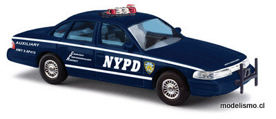 Busch H0 49002 Ford Crown, NYPD Auxiliary Police