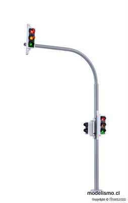 Viessmann 5094 ​Luces de arco H0 con luces peatonales y LED, 2 piezas