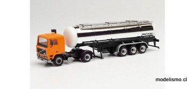 Herpa 312622 Semirremolque tanque cromado Volvo F 12 "VEB Deutrans"