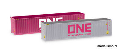 Herpa 76449-005 Container-Set 2x40 ft. "ONE / ONE"