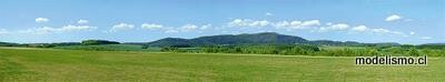 Faller 180505 ​Modelo de fondo de verano en la cordillera baja.