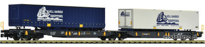 Fleischmann 825012 - Vagón canguro doble articulado T2000, CargoNet
