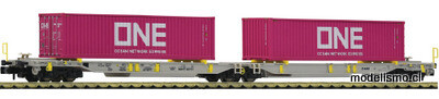 Fleischmann 825027 - Vagón canguro doble articulado T2000, AAE