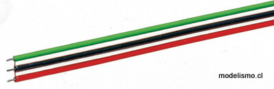 Roco 10623 - Cable plano de 3 patillas