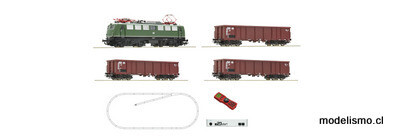 Roco 51330 - Set de iniciación digital z21 start: Locomotora eléctrica serie 140 y un tren de mercancías, DB