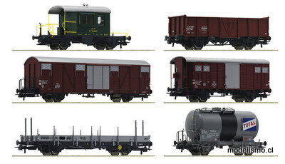 Roco 76051 - Juego de 6 piezas: Tren de mercancías "Gotthardbahn", SBB