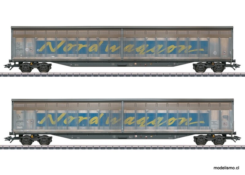 Märklin 48065 Set de vagones de paredes correderas &quot;Transwaggon&quot;