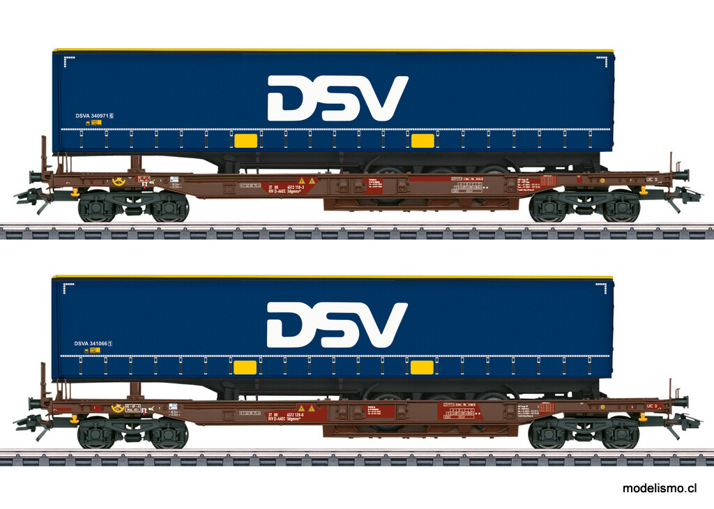Märklin 47111 Set de vagones canguro DSV - usado