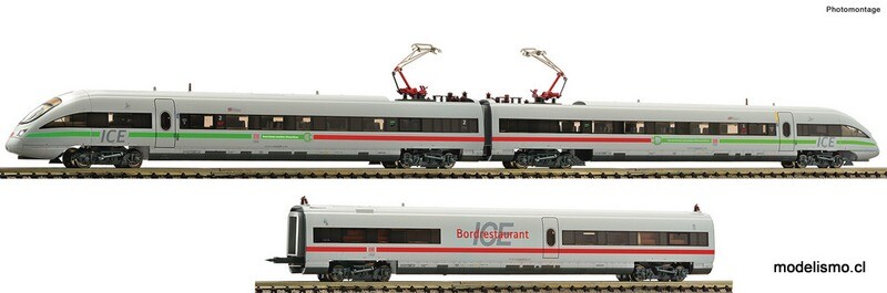 Fleischmann 746002 - Set de tres piezas: Unidad eléctrica múltiple serie 411 de la DB AG