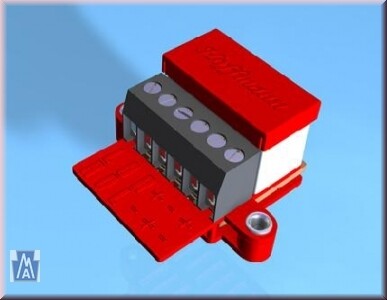Paquete de adaptadores con 4 piezas (para accionar accionamientos motorizados en decodificadores de artículos magnéticos)