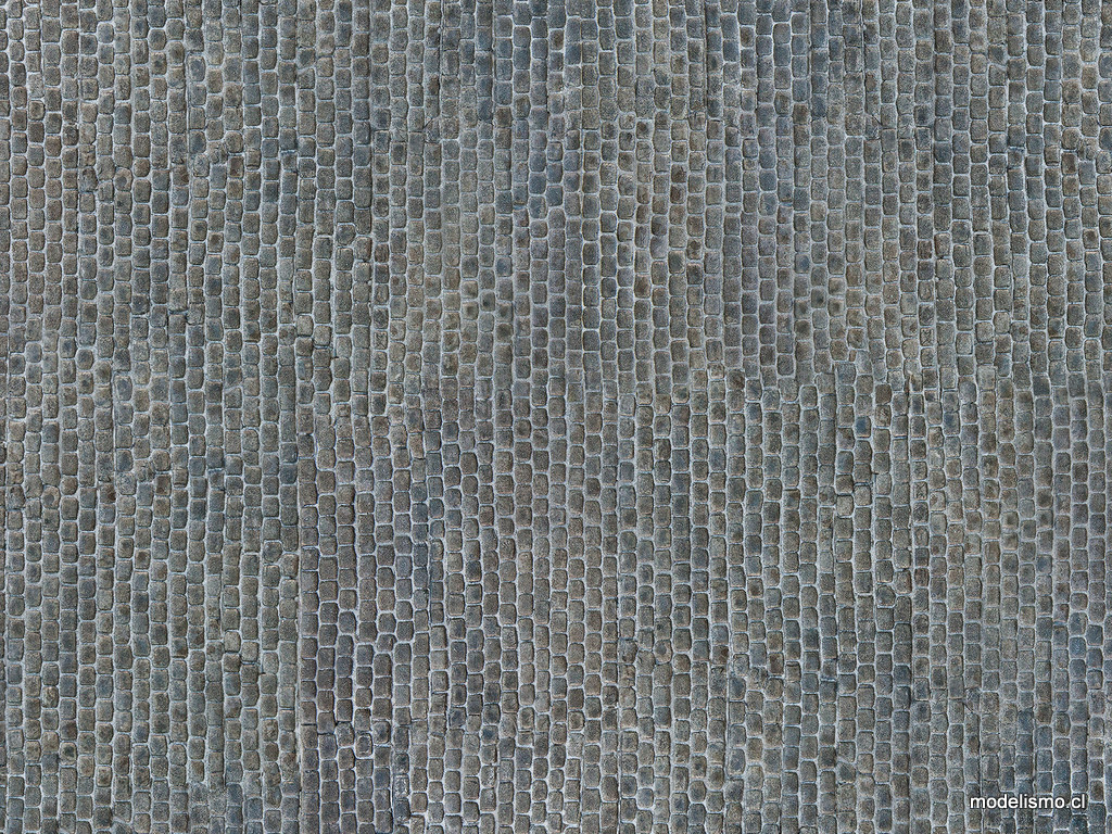 NOCH 56721 Lámina de cartón 3D “pavimento del casco antiguo” 25 x 12,5 cm