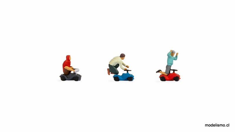 Noch 15808 ​Bobby car race, 3 figuras en bobby car