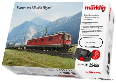 Reserva anticipada Märklin 29488 Caja de iniciación en digital "Tren mercancías suizo con Re 620"