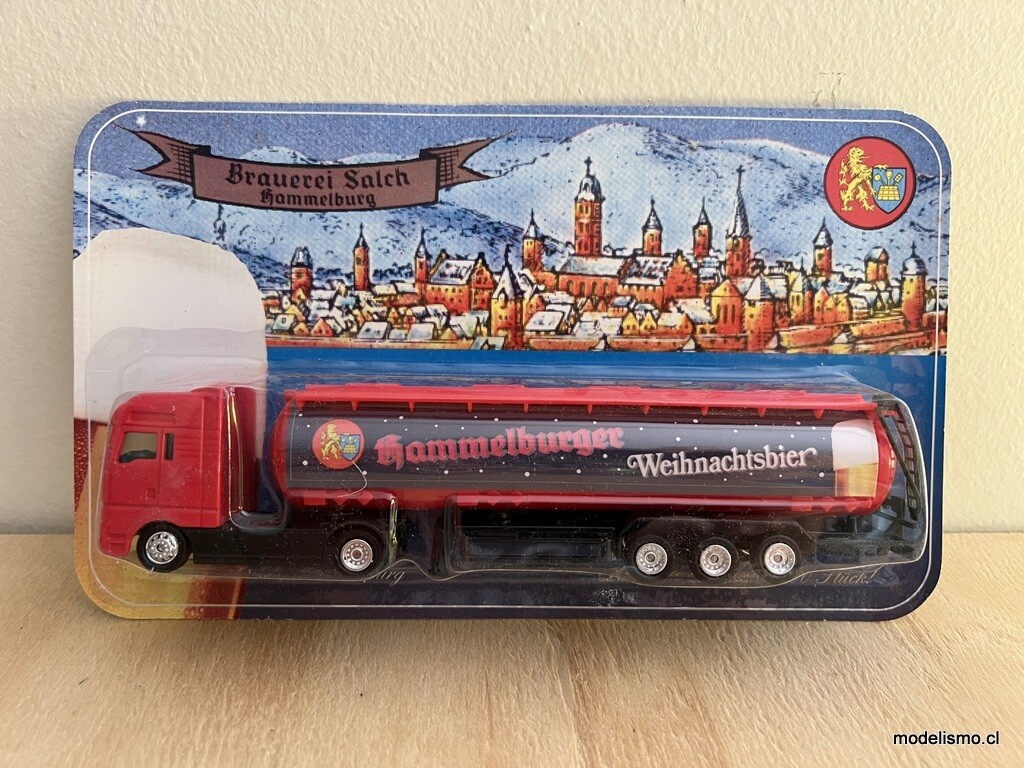 H0 1:87 Camión con remolque cisterna MAN - Hammelburger Weihnachtsbier