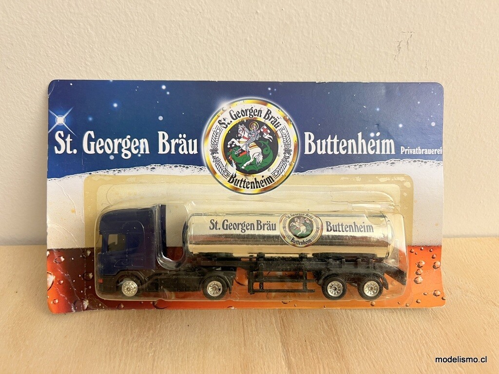 H0 1:87 Camión con remolque cisterna Scania - St.Georgen Bräu Buttenheim