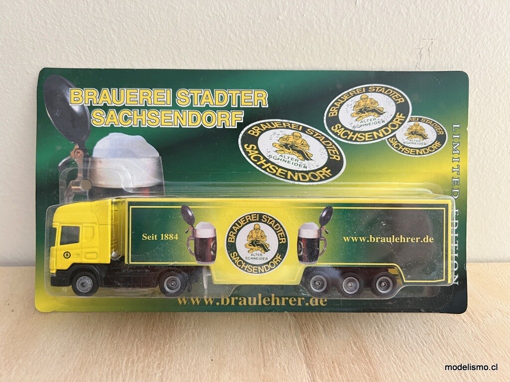 H0 1:87 Camión con remolque Scania - Brauerei Stadter Sachsendorf
