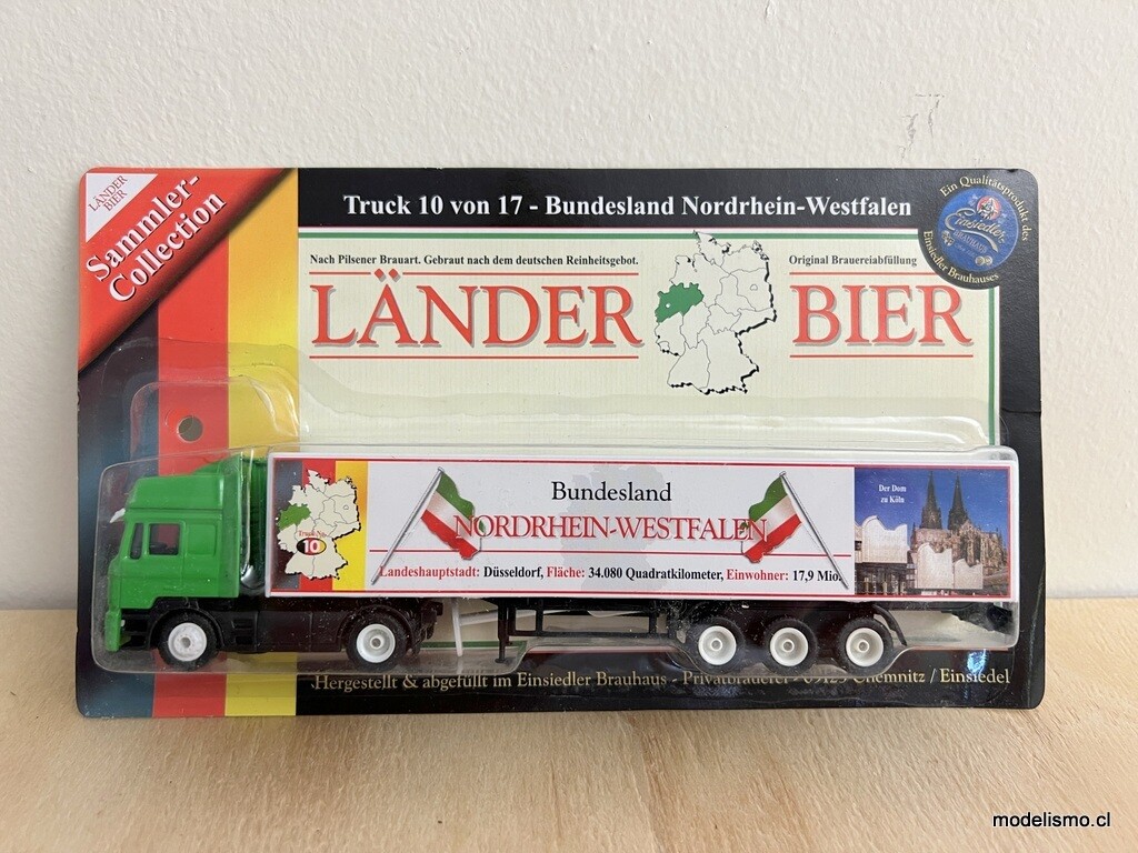 H0 1:87 Camión con remolque MAN - Länder Bier -  Bundesland Nordrhein-Westfalen