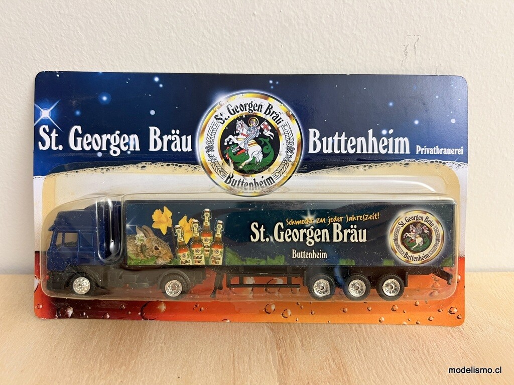 H0 1:87 Camión con remolque MAN - St. Georgen Bräu Buttenheim