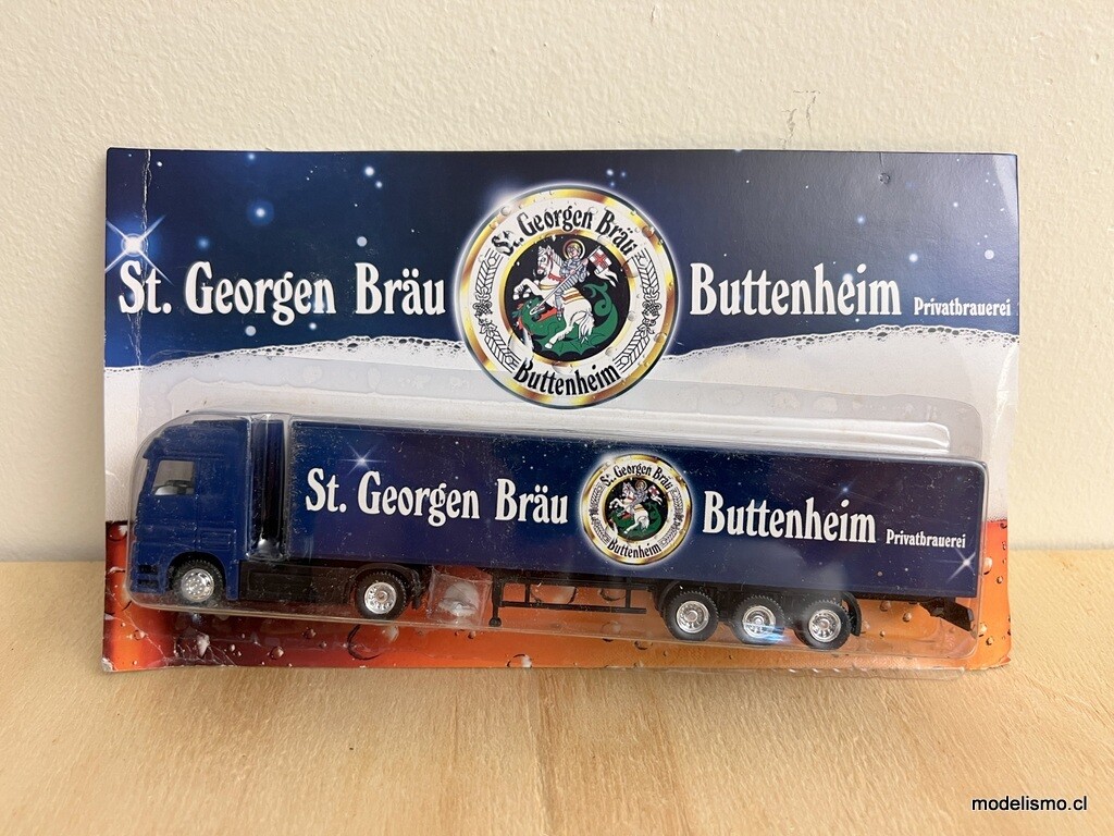 H0 1:87 Camión con remolque Mercedes Benz - St. Georgen Bräu Buttenheim