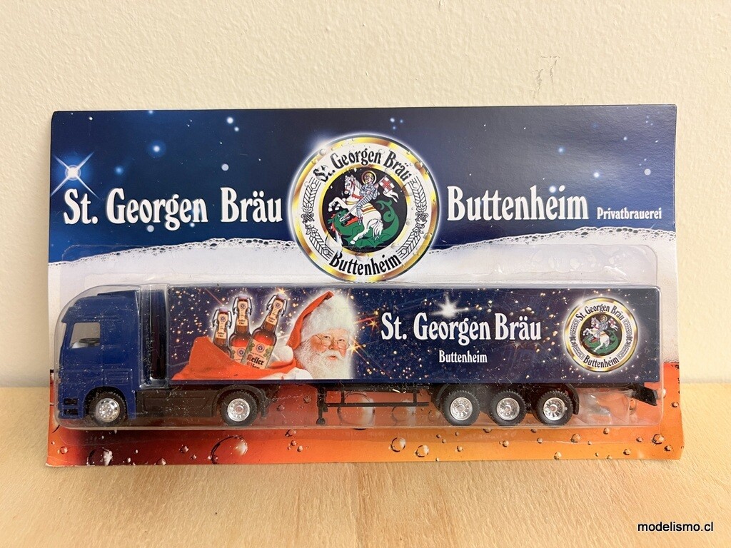 H0 1:87 Camión con remolque Mercedes Benz - St. Georgen Bräu Buttenheim