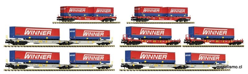 Fleischmann 825030 Display de 7 piezas: &quot;El transportista Winner&quot;