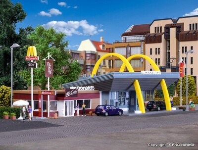 Reserva anticipada Vollmer 43635 Restaurante de McDonald H0 con McCafé