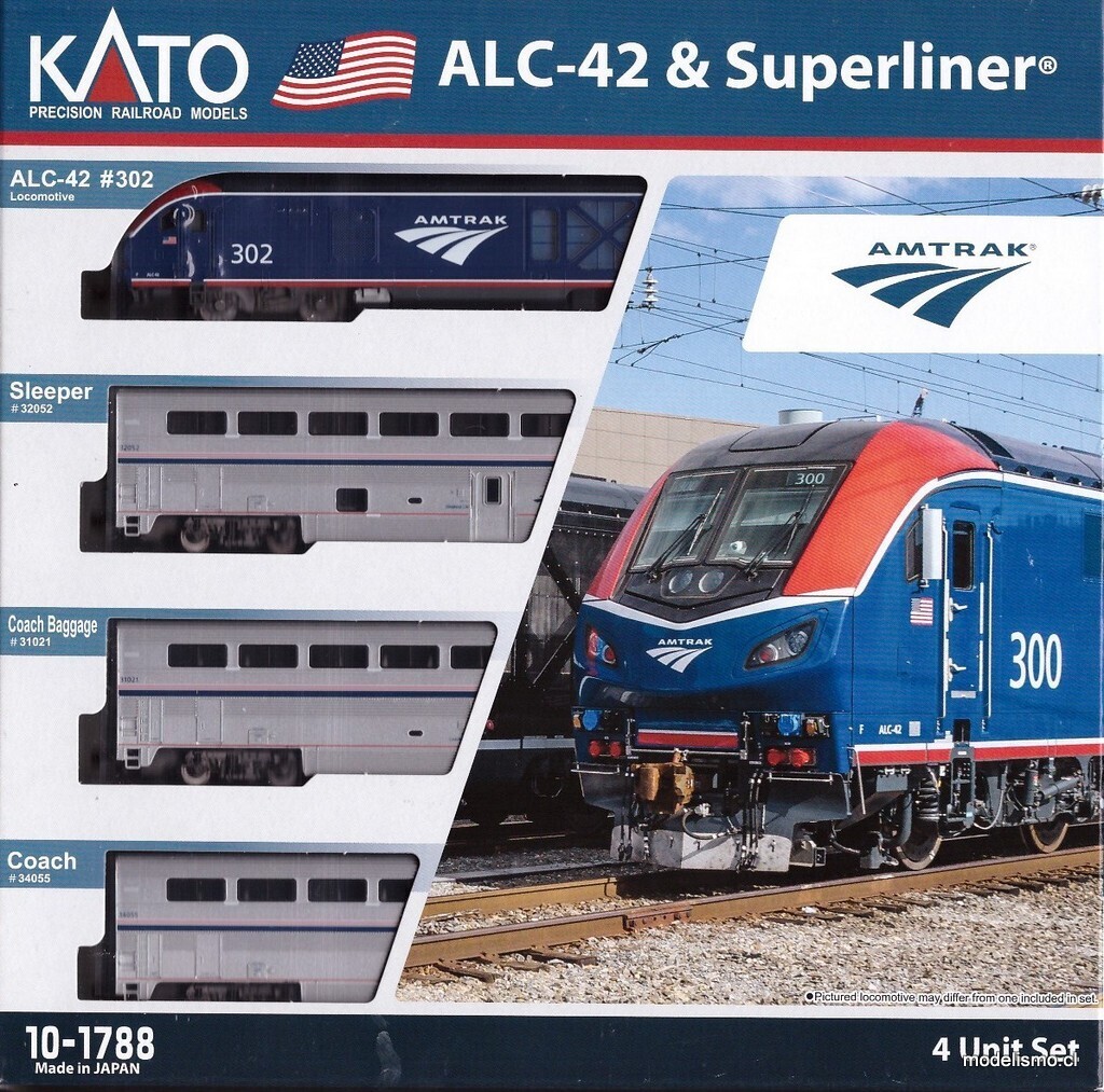 Kato 10-1788 - Train ALC-42 & Superline Set 4 Voitures - Échelle N - Neuf