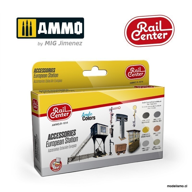 AMMO.R-1014 Rail Center - Set de Accesorios de Estaciones Europeas
