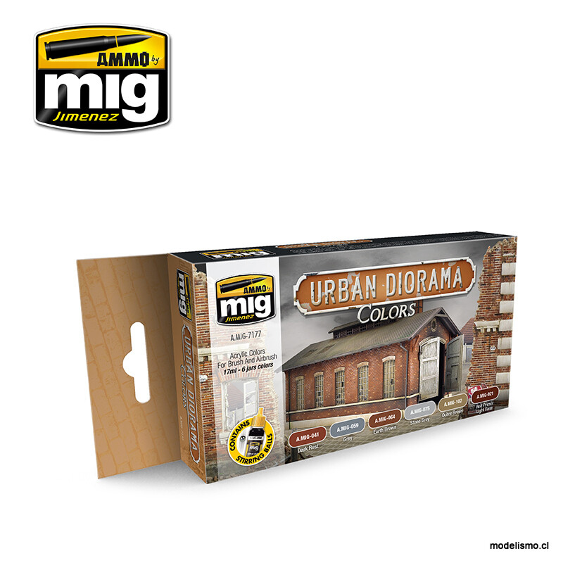 A.MIG-7177 Colores para Dioramas Urbanos