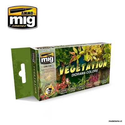 A.MIG-7176 Colores de Vegetación para Dioramas