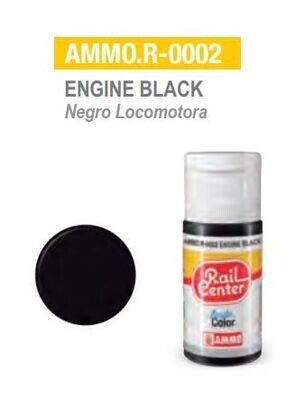 AMMO.R-0002 Negro Locomotora 15ml