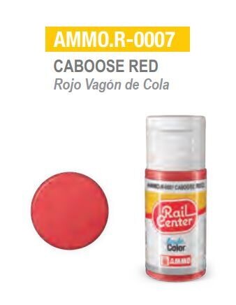 AMMO.R-0007 Rojo Vagón de Cola 15ml