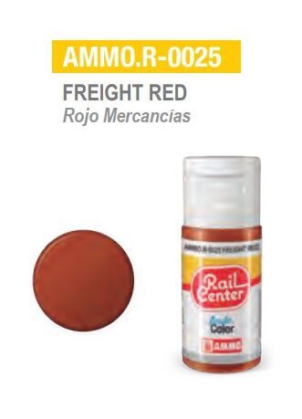 AMMO.R-0025 Rojo Mercancías 15ml