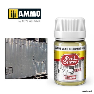 AMMO.R-2104 RAIL-CENTER Escurridos de Polvo Frescos (35 mL)