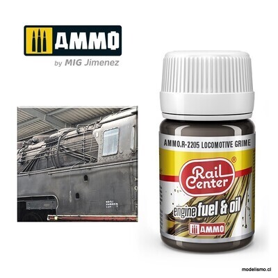 AMMO.R-2205 RAIL-CENTER Suciedad de Locomotora (35 mL) AMMO.R-2205 RAIL-CENTER Suciedad de Locomotora (35 mL)