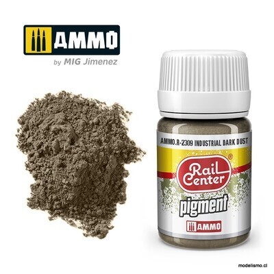 AMMO.R-2309 RAIL-CENTER Pigment Polvo Industrial Oscuro (35 mL) AMMO.R-2309 RAIL-CENTER Pigment Polvo Industrial Oscuro (35 mL)