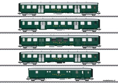 Märklin 43369 Set de vagones de acero ligero para la SBB Ae 3/6 I