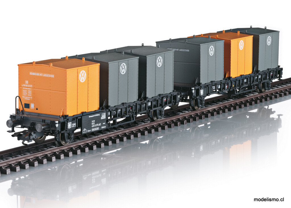 Märklin 46663 Coche de transporte de contenedores Laabs - usado