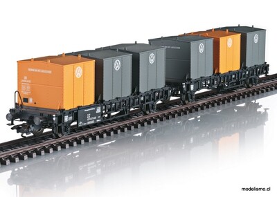 Märklin 46663 Coche de transporte de contenedores Laabs - usado