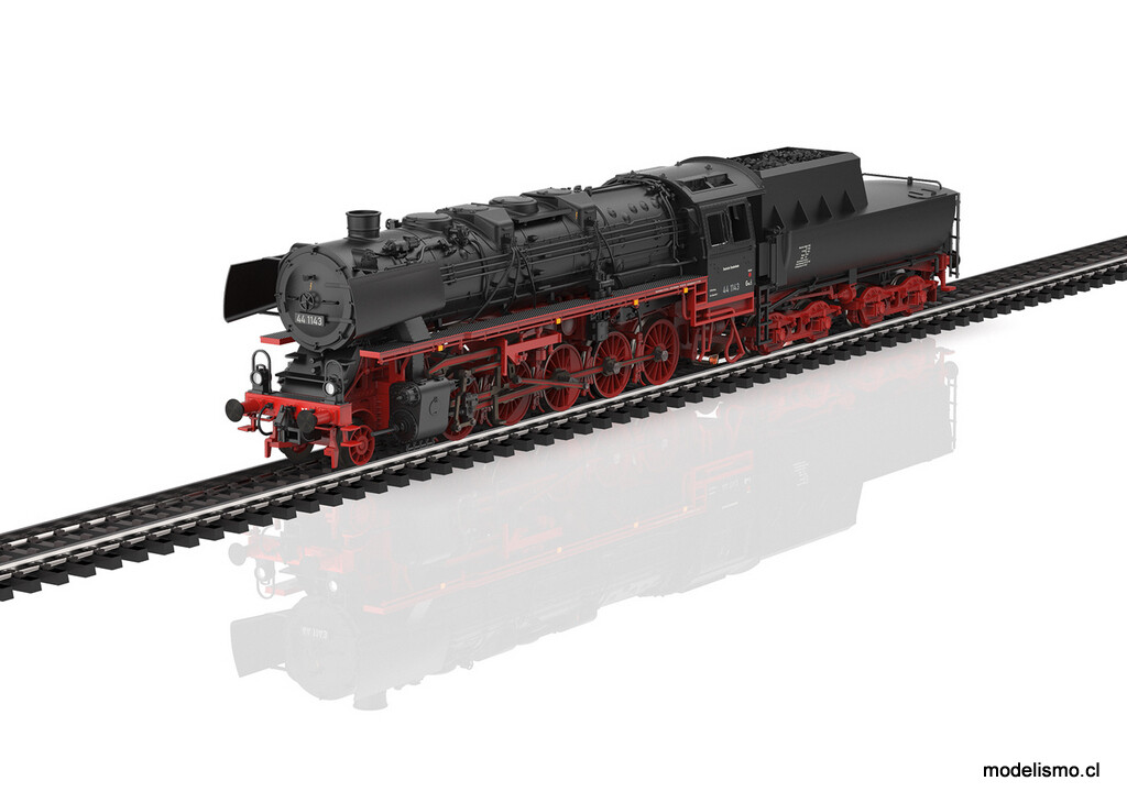 Märklin 39745 Locomotora de vapor de la serie 44 con ténder de bandeja.