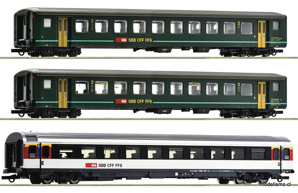 Roco 6200022 Set de 3 piezas (1): &quot;Bözberg Interregio&quot;, SBB