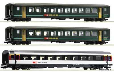 Roco 6200022 Set de 3 piezas (1): "Bözberg Interregio", SBB