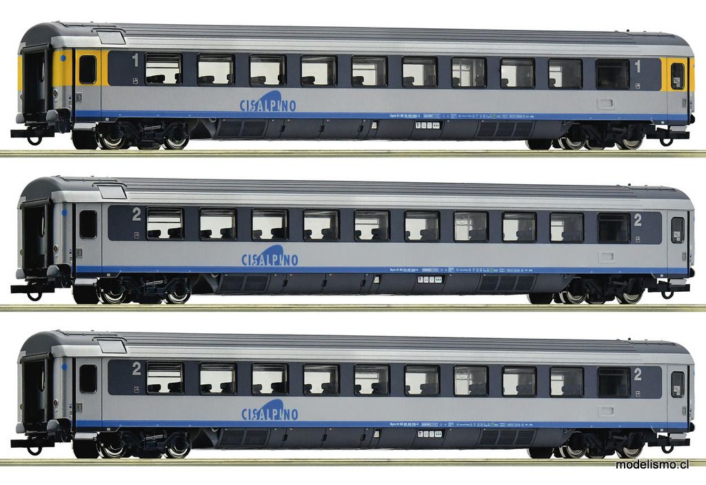 Roco 6200033 Set de 3 piezas (2): Cisalpino, CIS