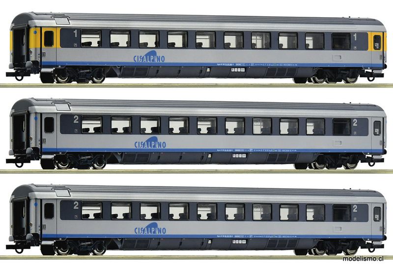 Roco 6200033 Set de 3 piezas (2): Cisalpino, CIS