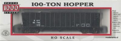 Proto 1000 23935 Baltimore and Ohio Railroad #83746 100-TON HOPPER