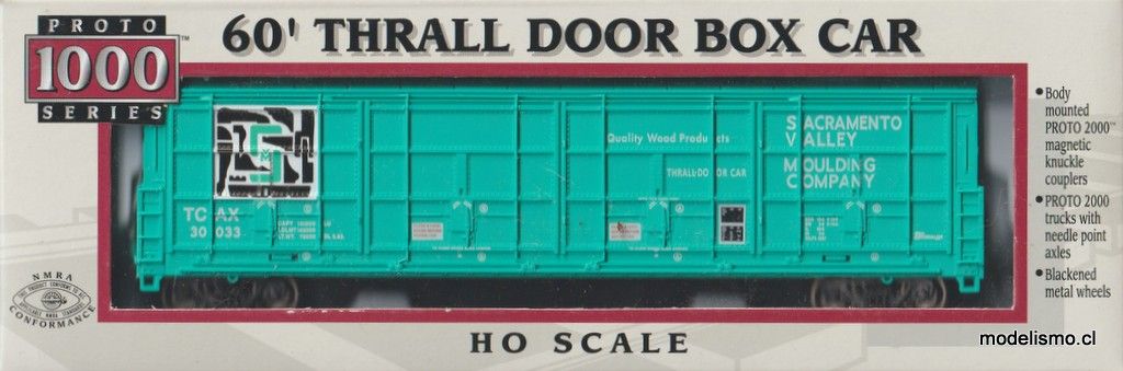 Proto 1000 23941/TCAX #30033 60&#39; THRALL DOOR BOX CAR